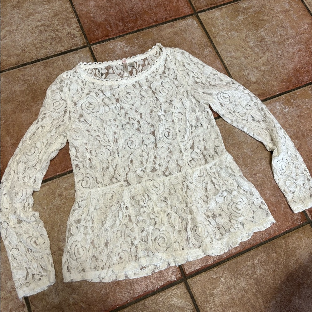 Lauren Conrad Lace Shirt